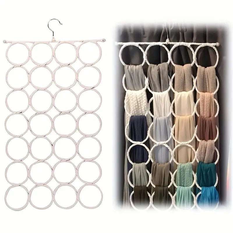 Rangement foulards mural