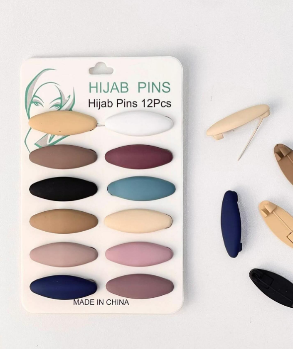Lot de 12 attaches hijab- Nourrice